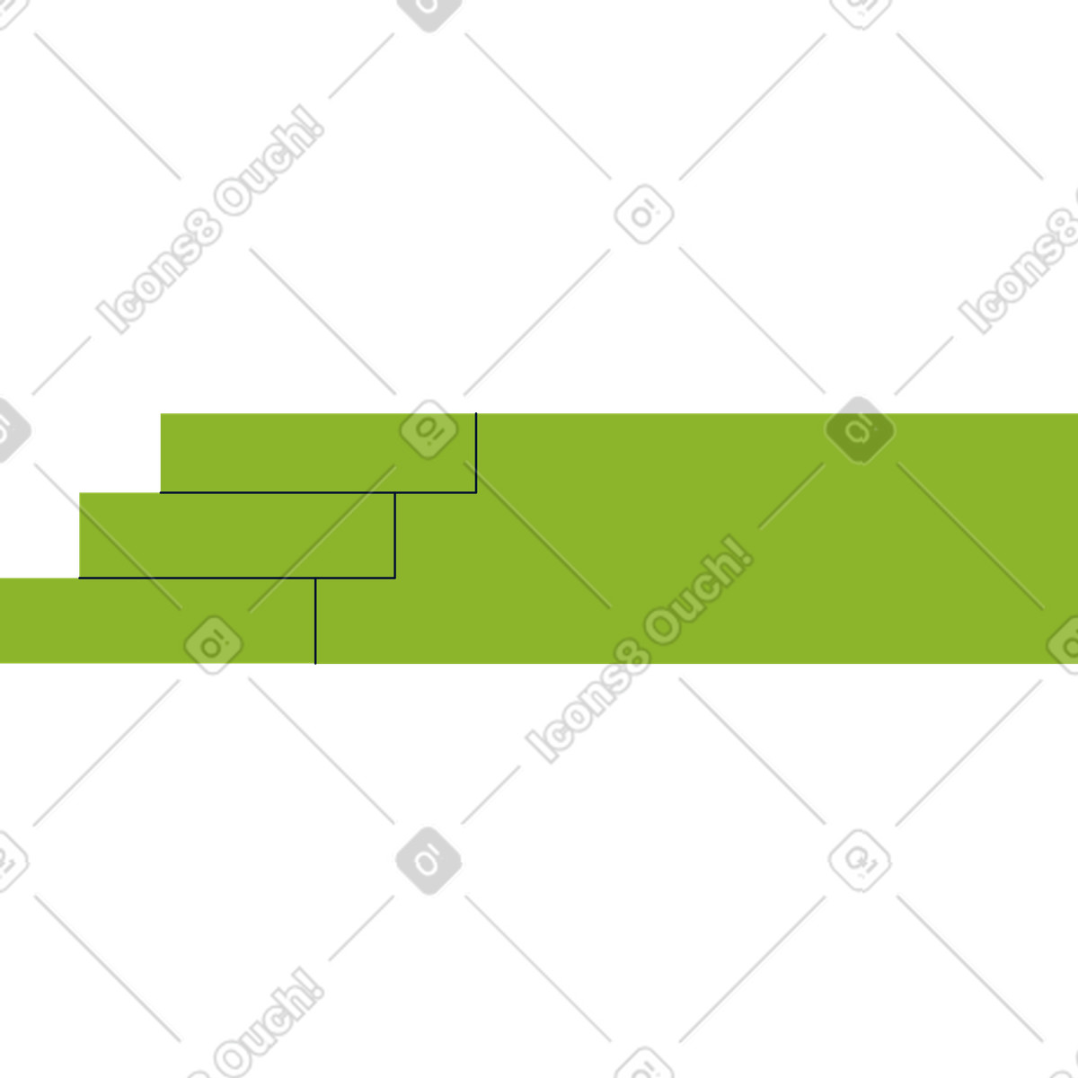 Platform with steps illustration in PNG, SVG