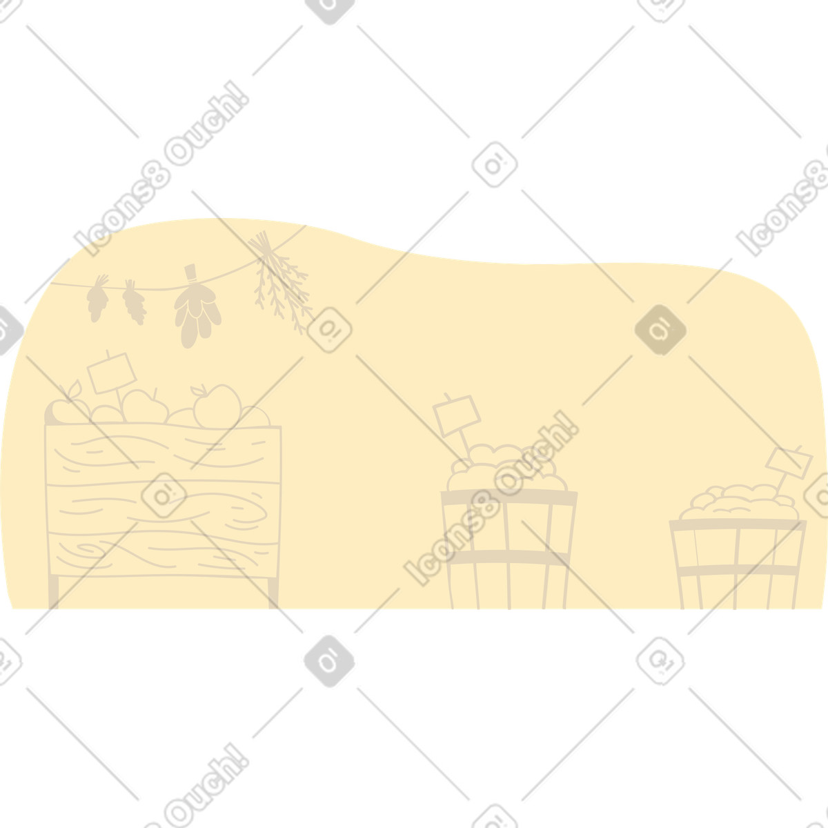 Background illustration in Woof style download in PNG, SVG