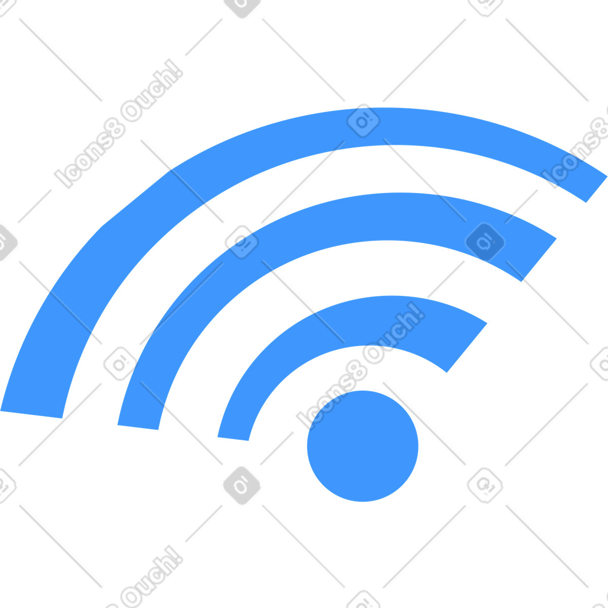 Segno wi-fi illustrazione in stile Dizzy scarica in PNG, SVG