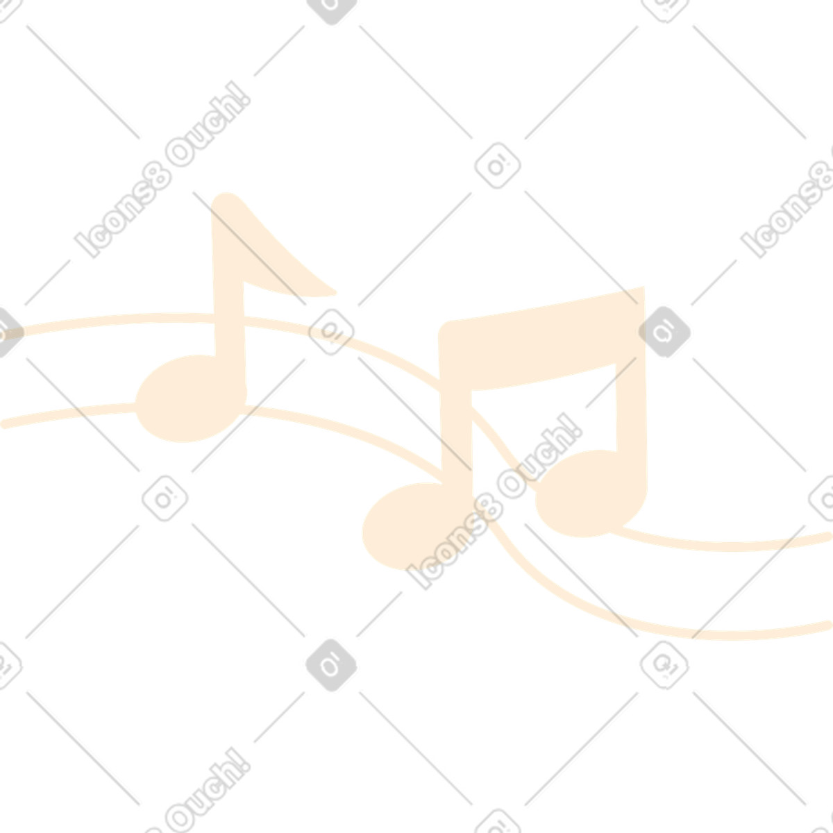 Background notes illustration in Rubber style download in PNG, SVG