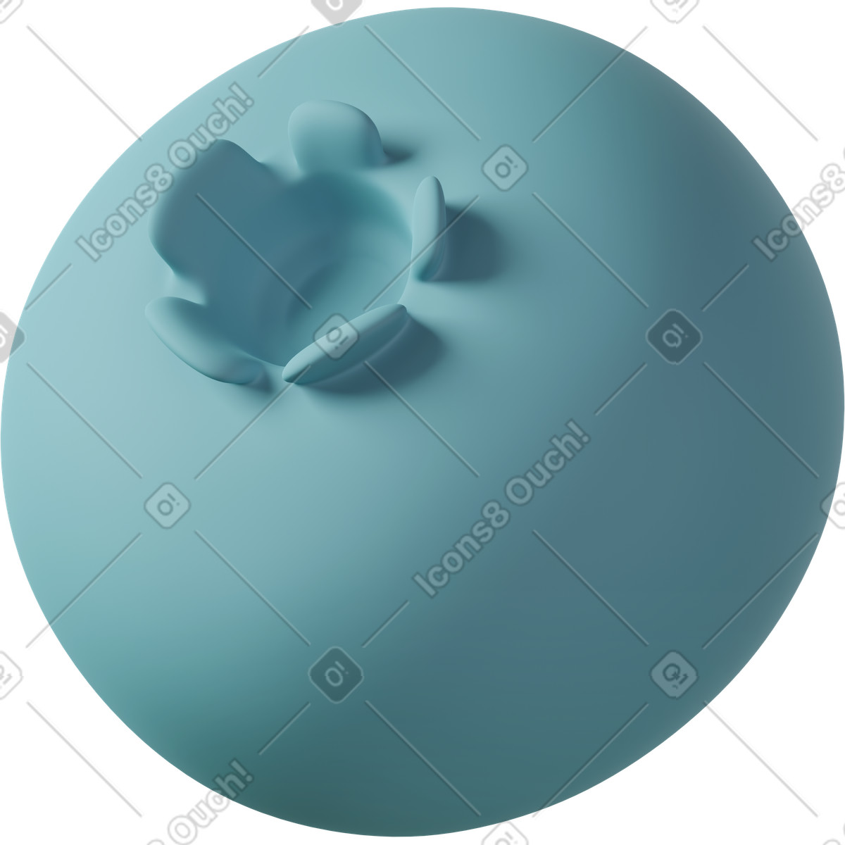 Ilustração de Blueberry em no estilo 3D Casual life para baixar em PNG, SVG