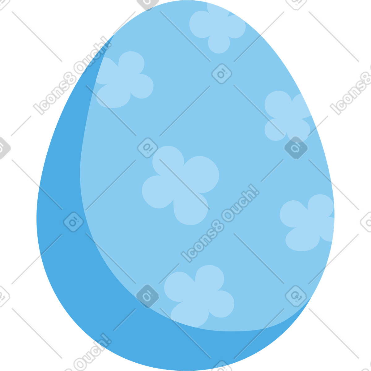 Ilustración Easter egg en estilo Catchy a descargar en PNG y SVG
