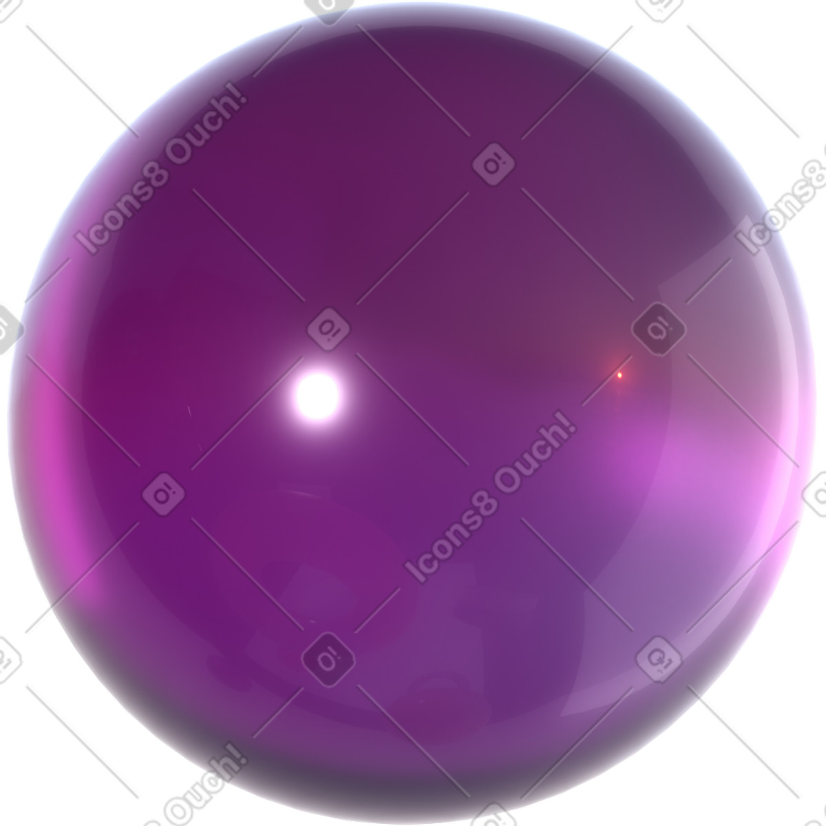 Ilustración Glass sphere en estilo 3D Glassy a descargar en PNG y SVG