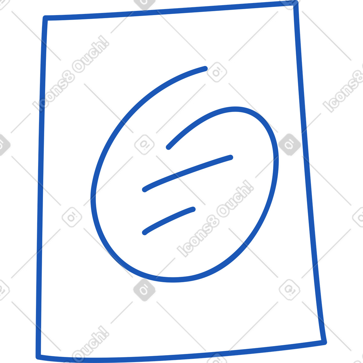 Post-it note illustration in Storyline style download in PNG, SVG