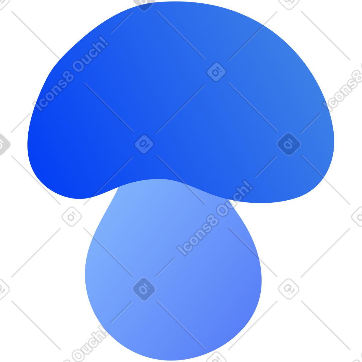 Illustration Champignon dans le style Buddy à télécharger aux formats PNG, SVG