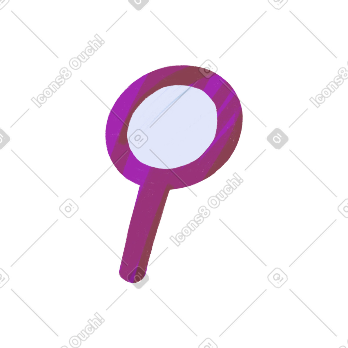 Lente d'ingrandimento illustrazione in stile Atomic scarica in PNG, SVG