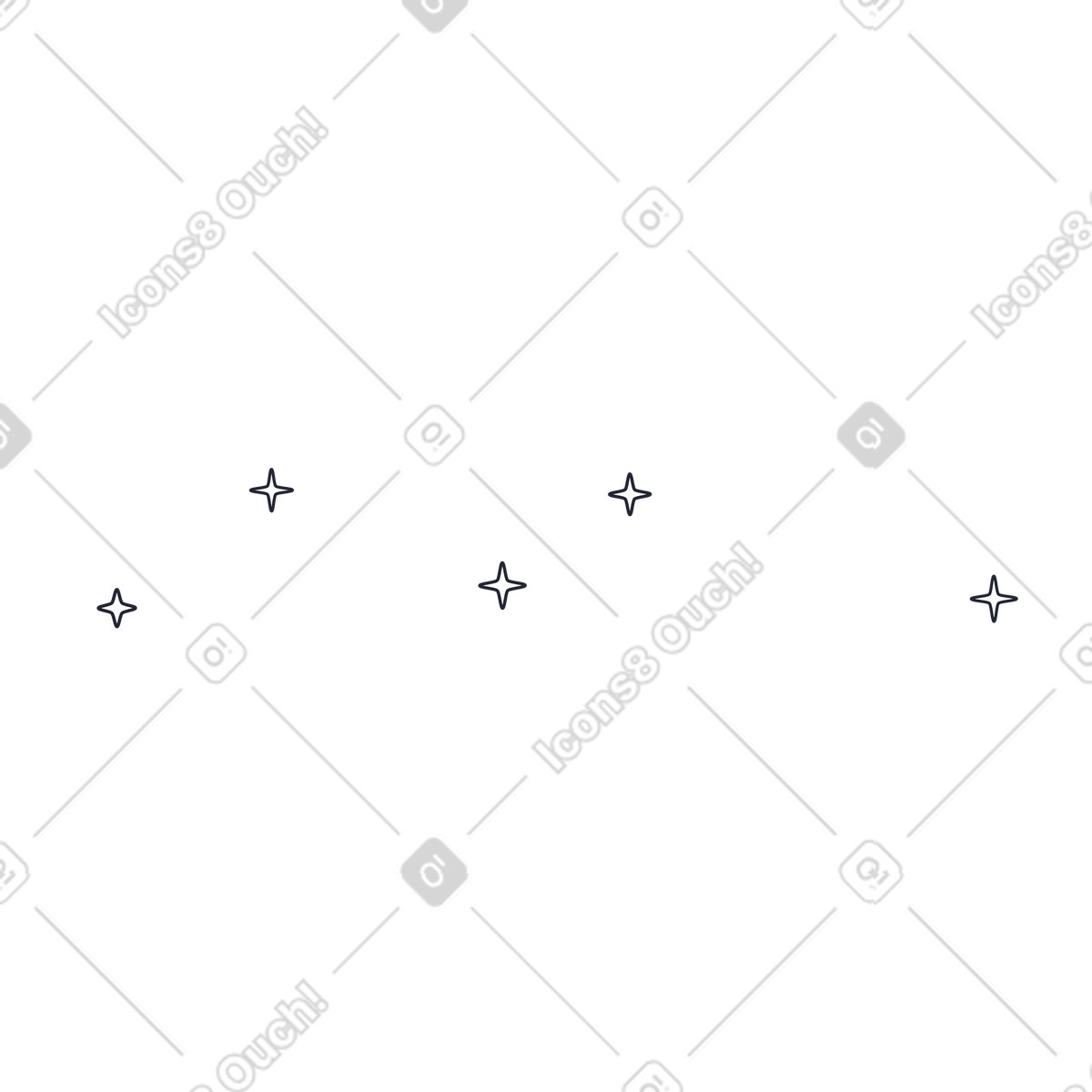 Stars animated illustration in Pablita style download in GIF, Lottie (JSON), AE