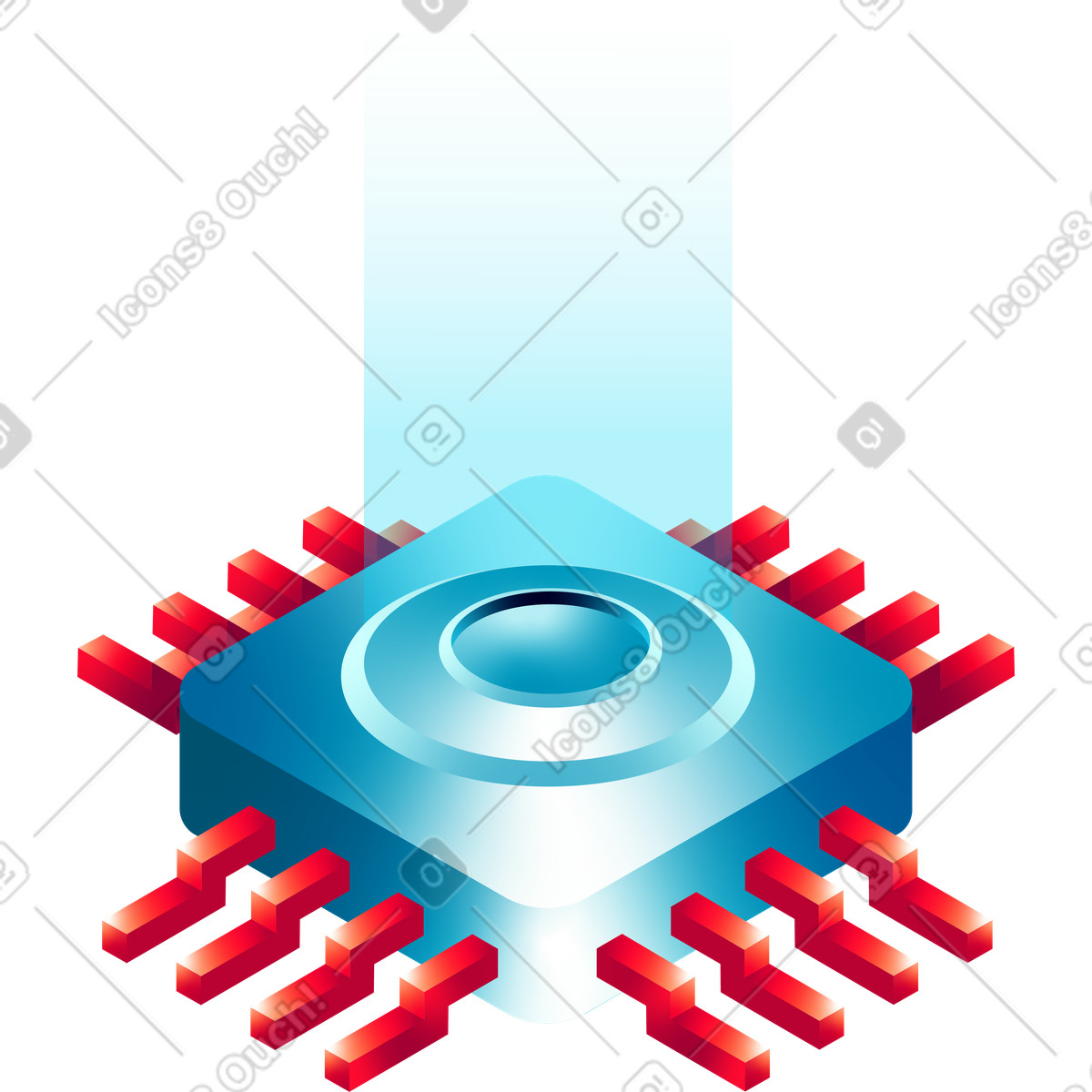 Launch platform illustration in PNG, SVG