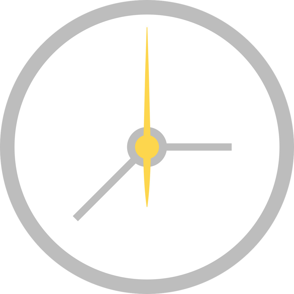 Clock-Illustration im Fogg-Stil als Download in PNG, SVG
