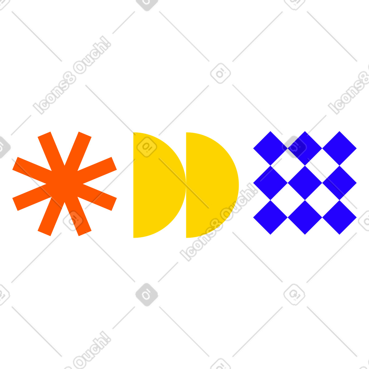 Abstrakte grafiken geometrischer formen animierte Illustration im Framework-Stil als Download in GIF, Lottie (JSON), AE