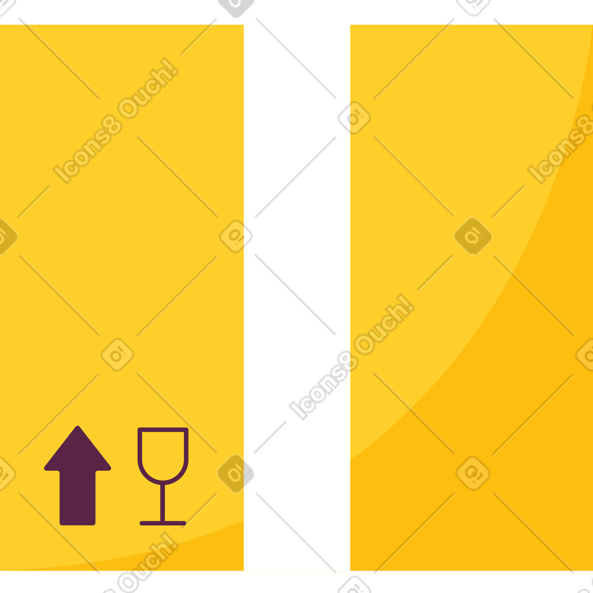 Scatola illustrazione in stile Sammy scarica in PNG, SVG