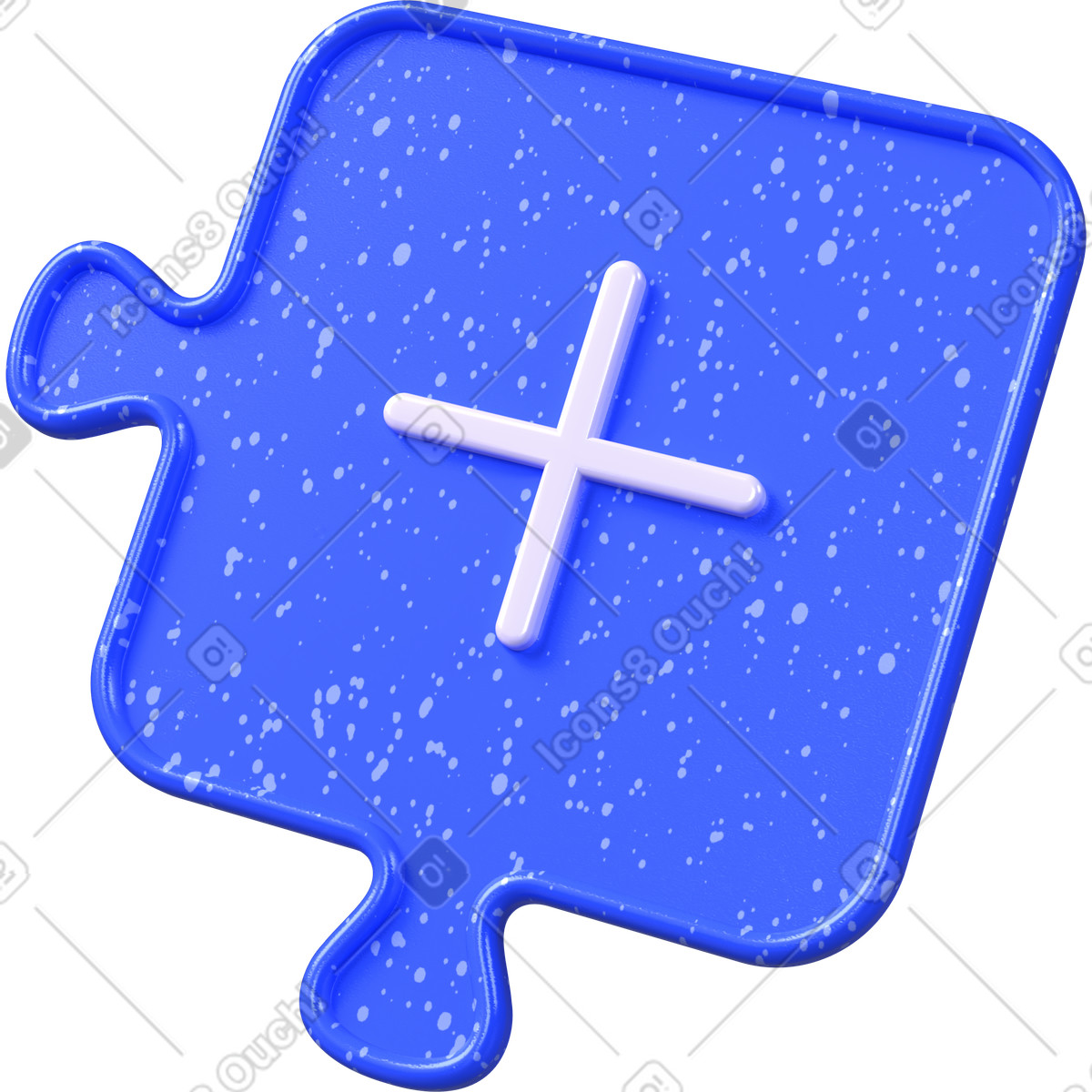 Plugin element, Add-on extension symbol, component asset illustration in 3D Boost style download in PNG, SVG