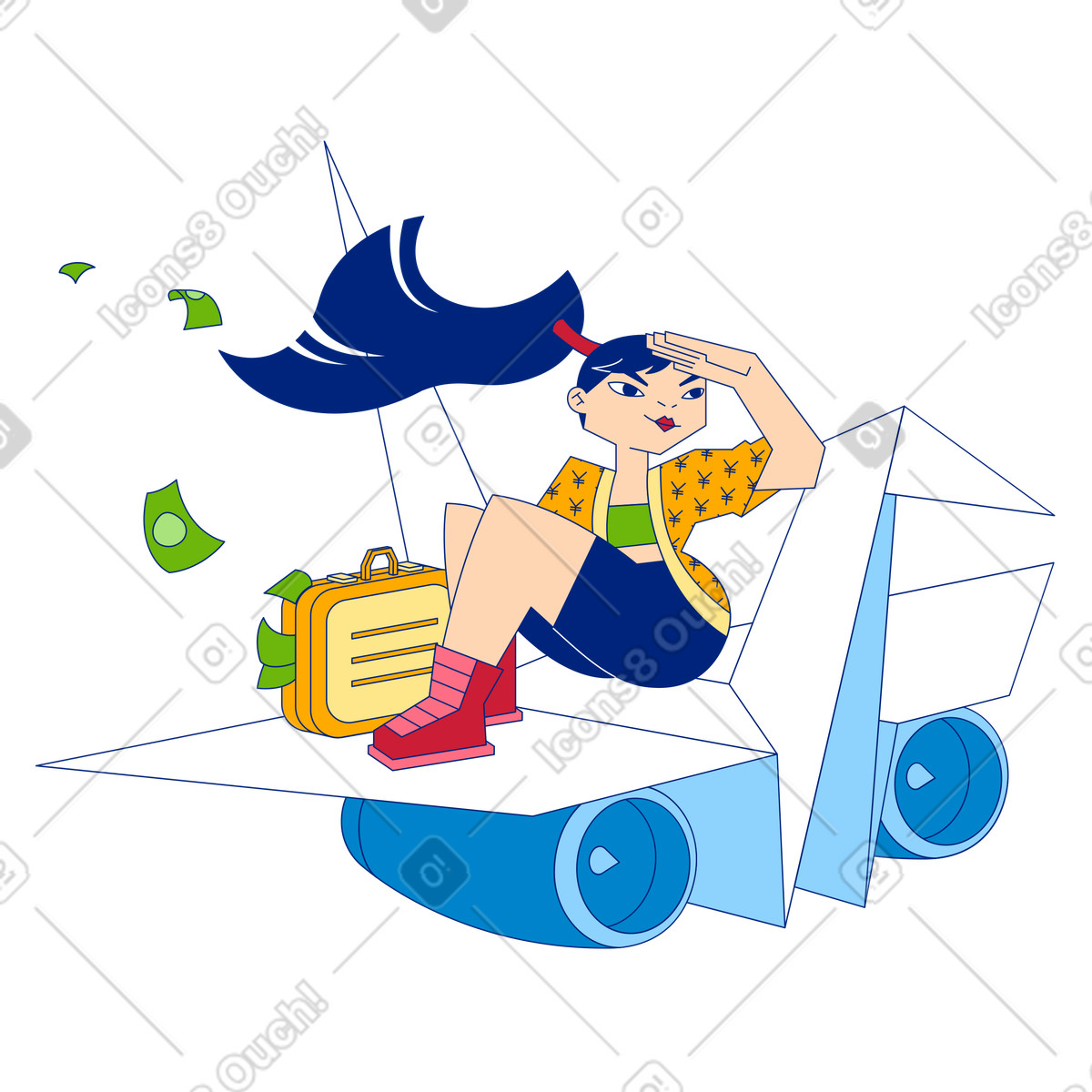 Ilustración Actualizar a una cuenta premium en estilo Neo-Sakura descargar en PNG y SVG