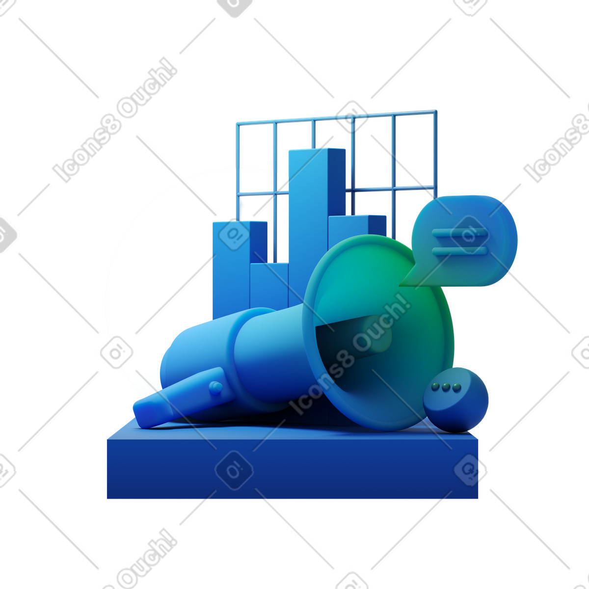 Ilustração de Social media marketing em no estilo Experimental para baixar em PNG, SVG