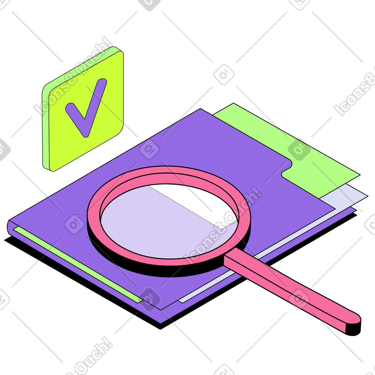 Suche-Illustration im Project-Stil als Download in PNG, SVG