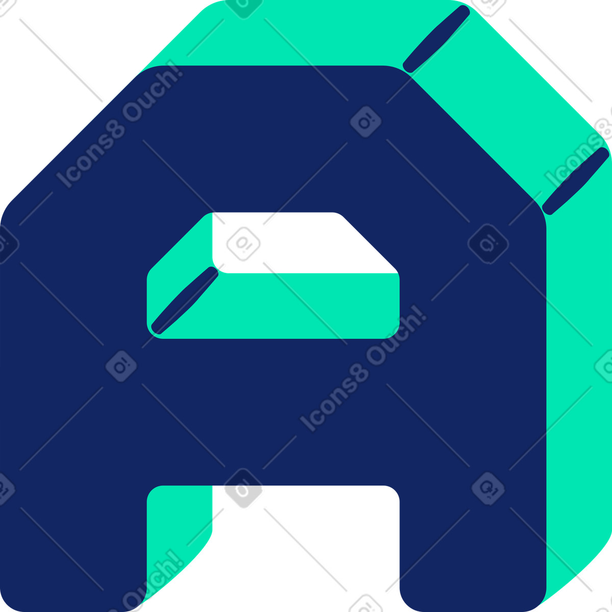 Lettera a illustrazione in stile Cyborg scarica in PNG, SVG