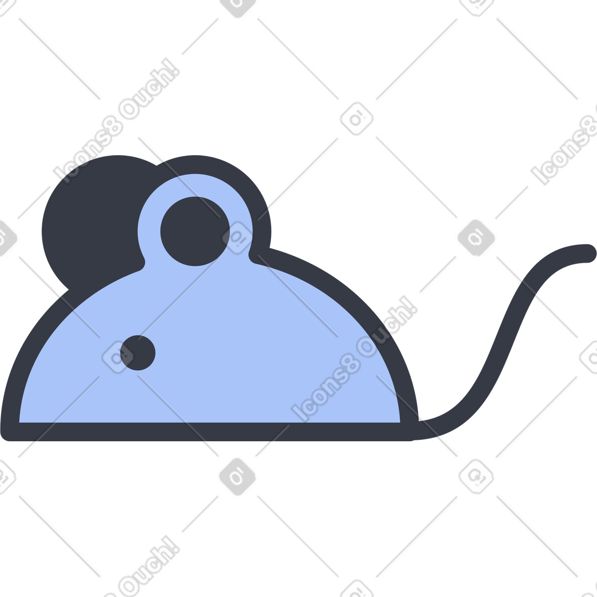 下载 Abstract 风格的 老鼠 插画，支持 PNG、SVG 格式
