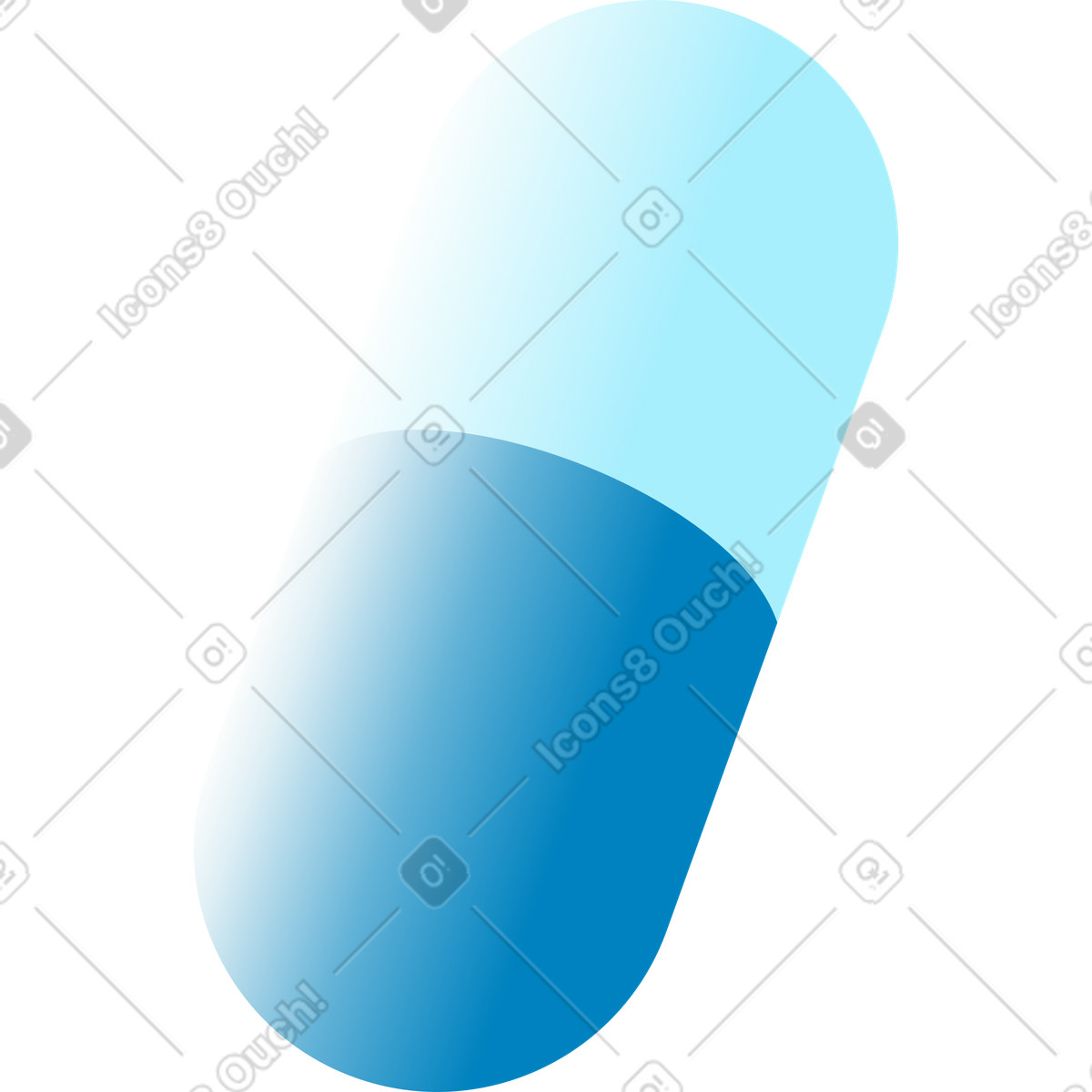 Illustration Pilule dans le style Icy à télécharger aux formats PNG, SVG