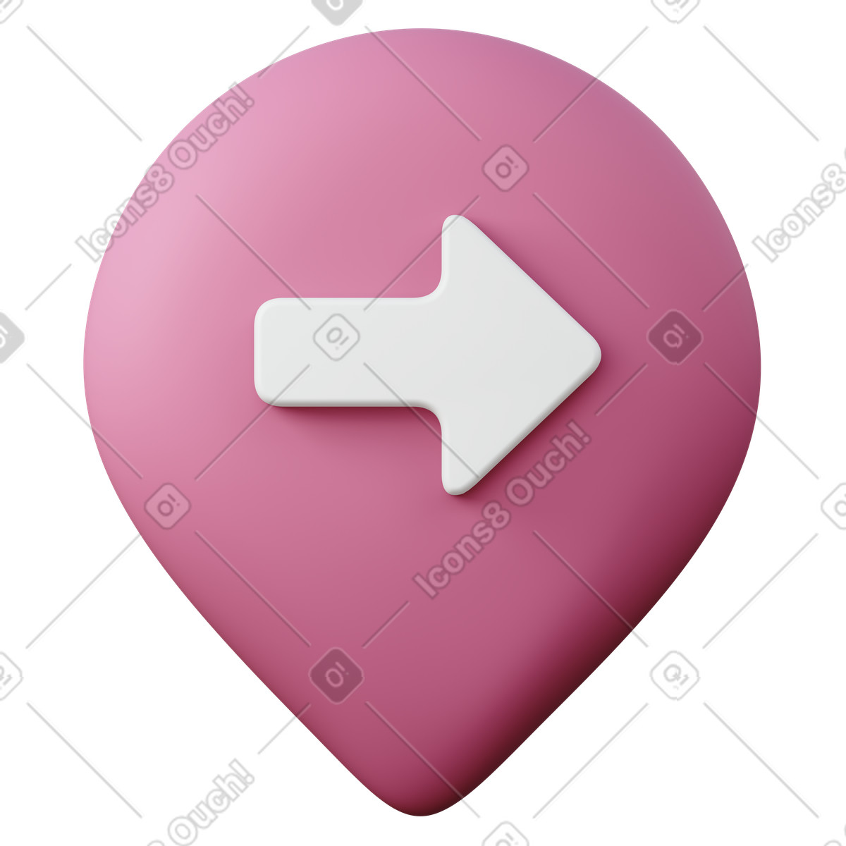 Ilustração de Next location em no estilo 3D Sugary para baixar em PNG, SVG