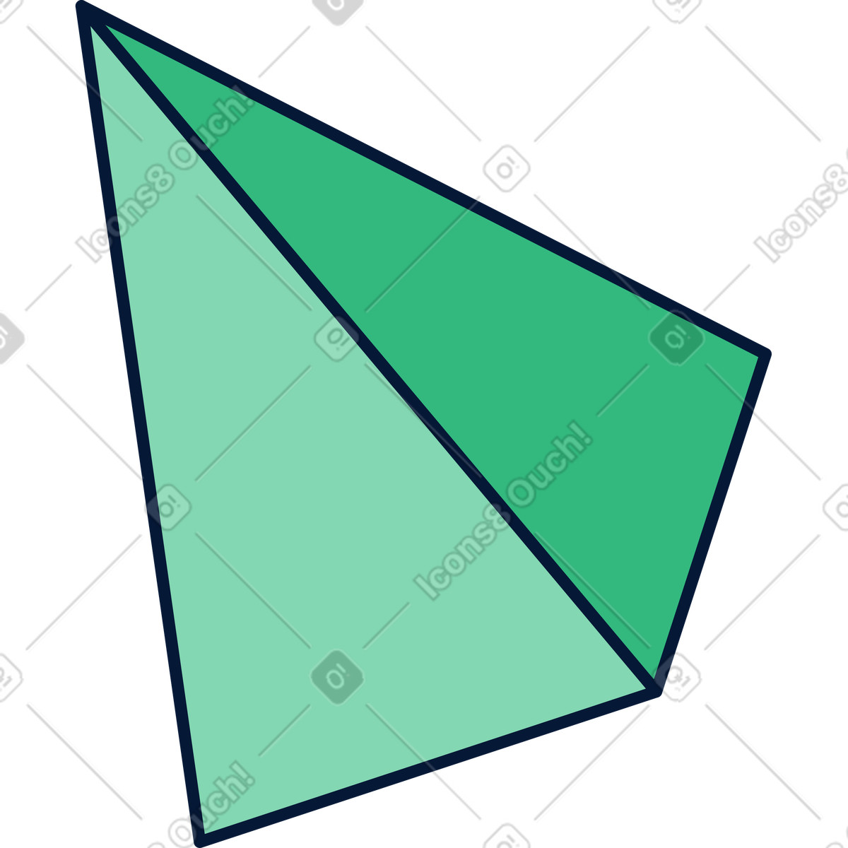 Ilustração de Pirâmide triangular em no estilo Neat para baixar em PNG, SVG