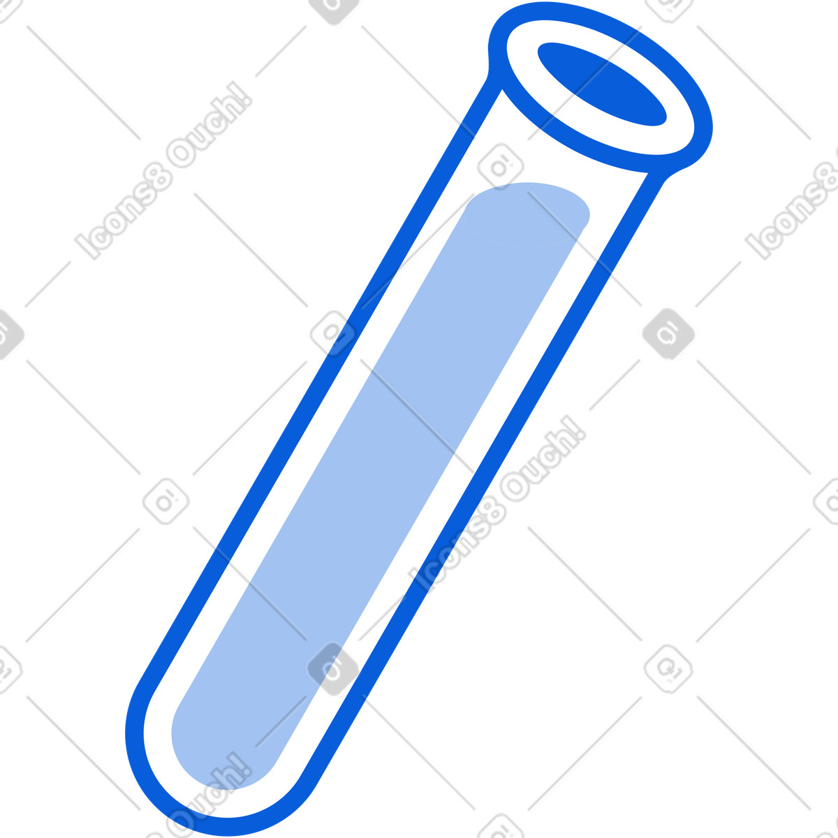 Ilustración Matraz con quimico en estilo Handy Line a descargar en PNG y SVG