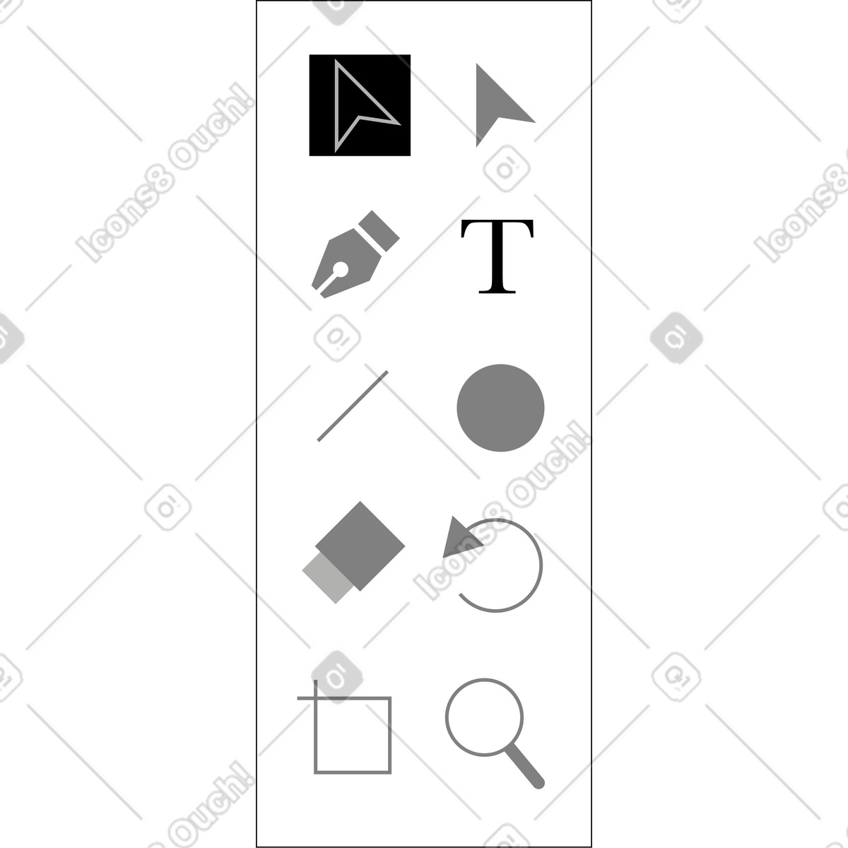 Graphics toolbar illustration in Tiny style download in PNG, SVG