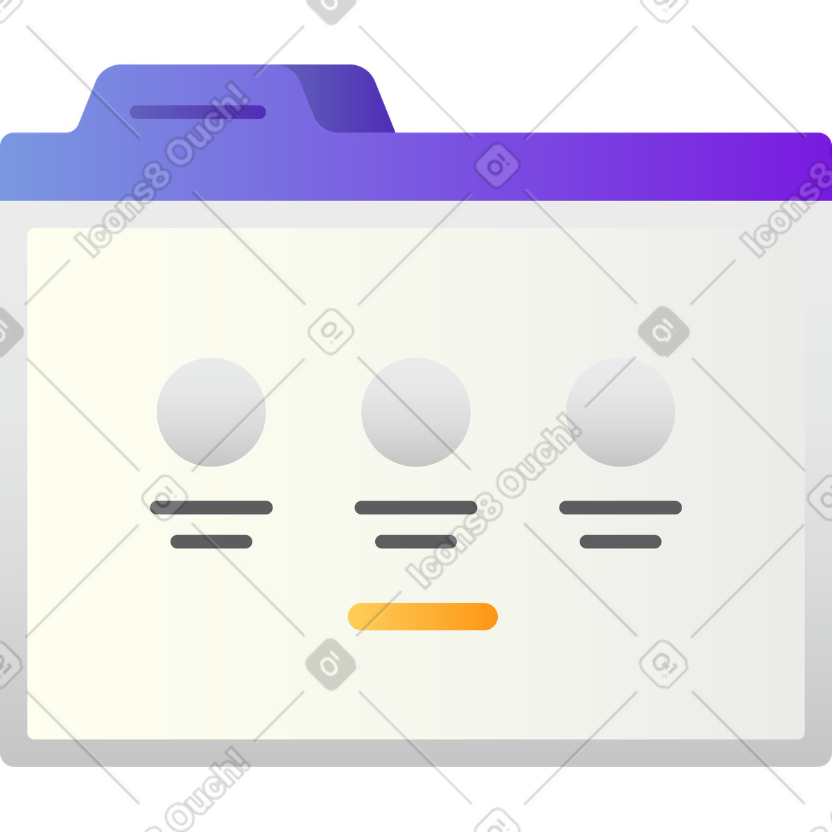 Ordner-Illustration im Hugo-Stil als Download in PNG, SVG