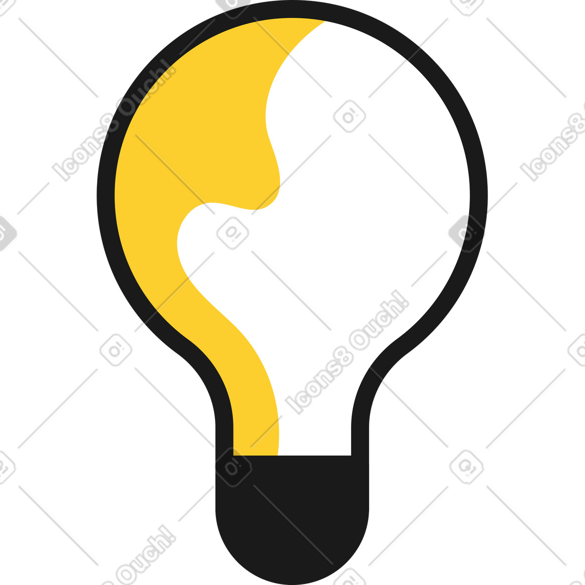 下载 Taxi 风格的 灯泡 插画，支持 PNG、SVG 格式