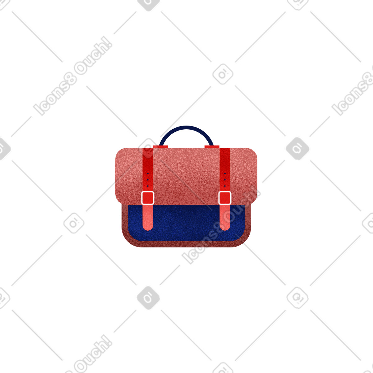 Ilustração de Briefcase with straps em no estilo Willowy para baixar em PNG, SVG