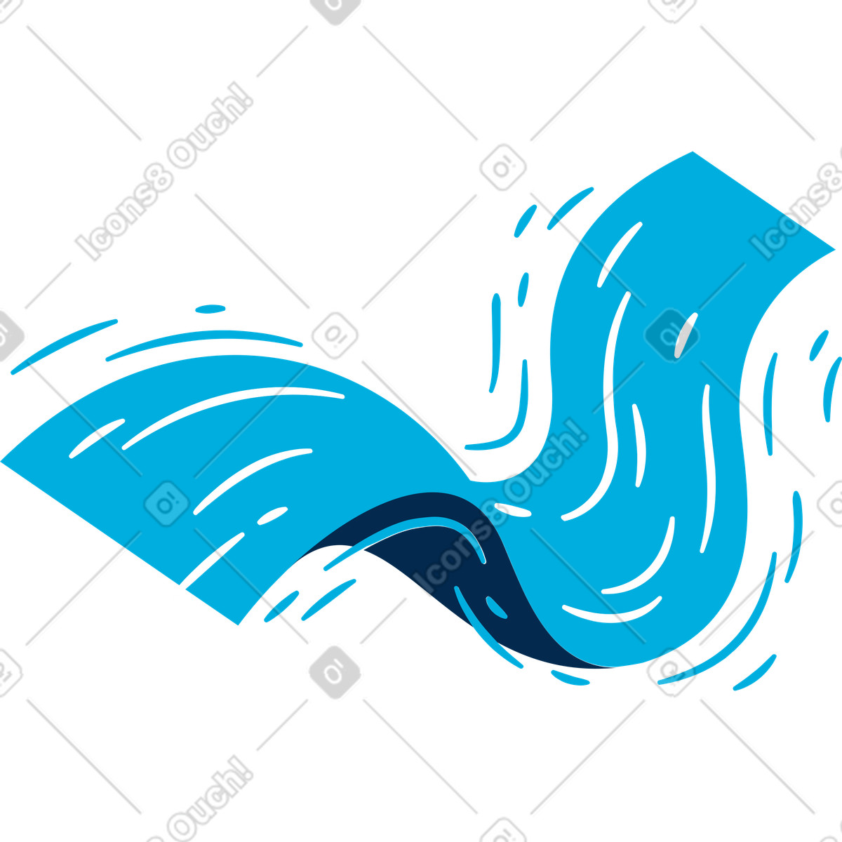 Flow illustration in Flame style download in PNG, SVG