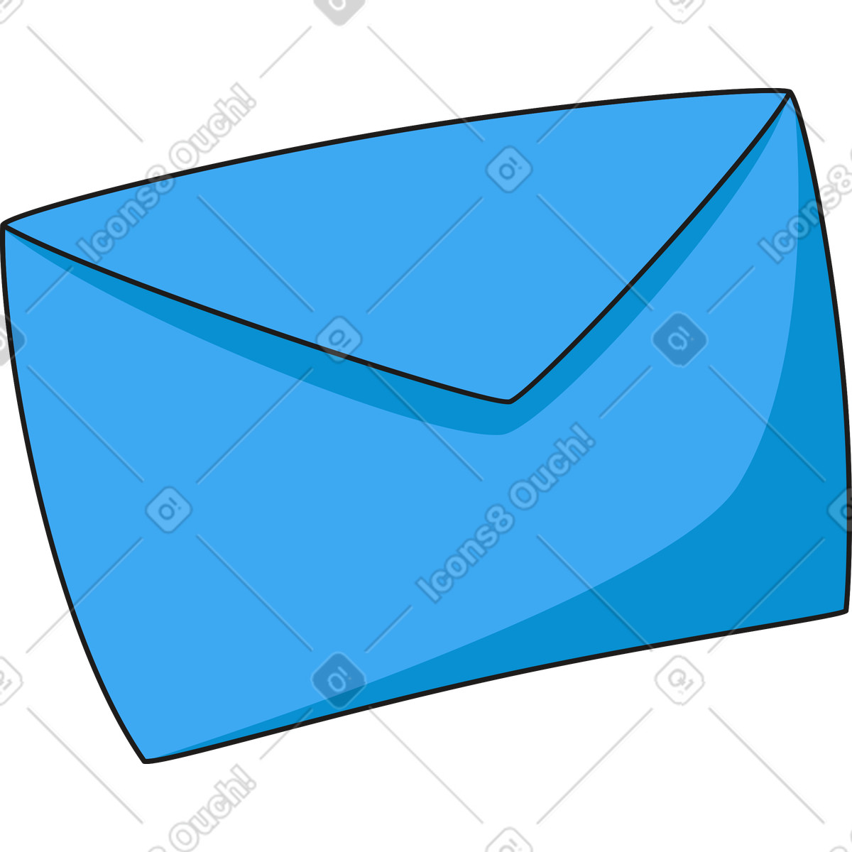 Ilustração de Mensagem carta em no estilo Moji para baixar em PNG, SVG