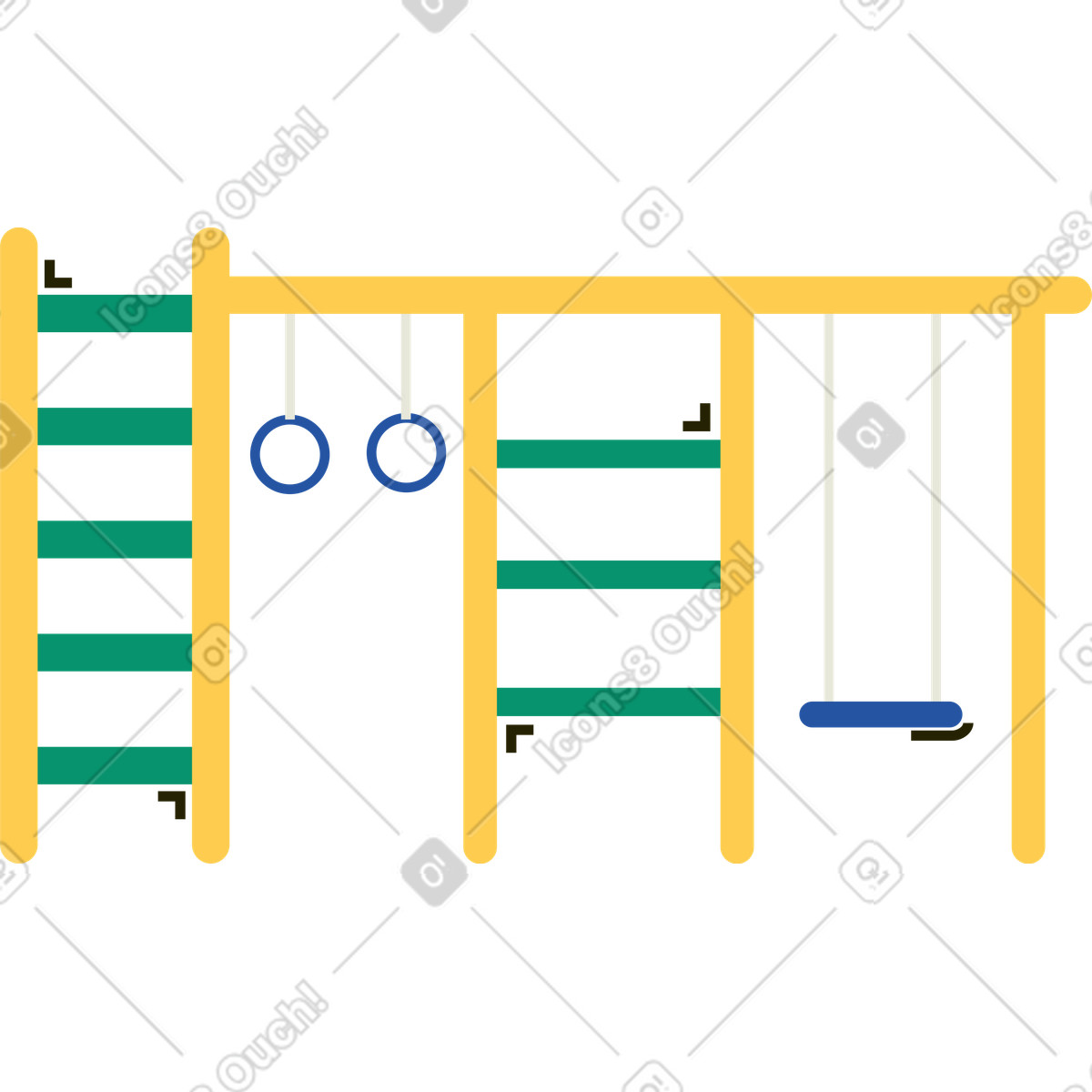 Spielplatz-Illustration im Spot-Stil als Download in PNG, SVG