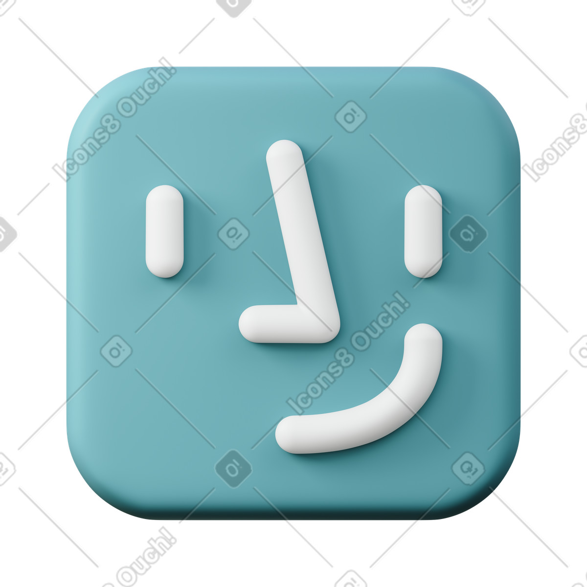 Face generator illustrazione in stile 3D Sugary scarica in PNG, SVG