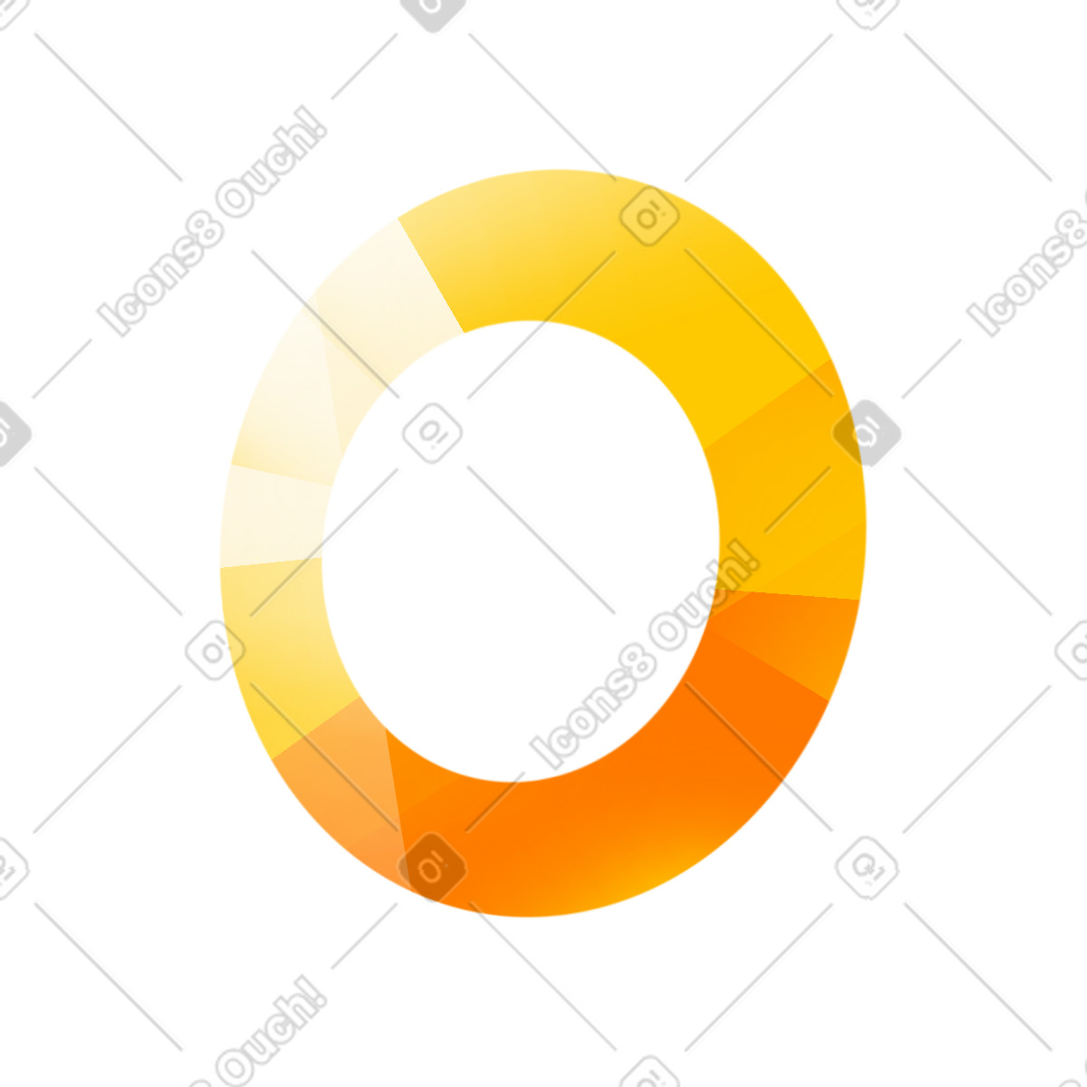 Donut chart-Illustration im Dynamic-Stil als Download in PNG, SVG