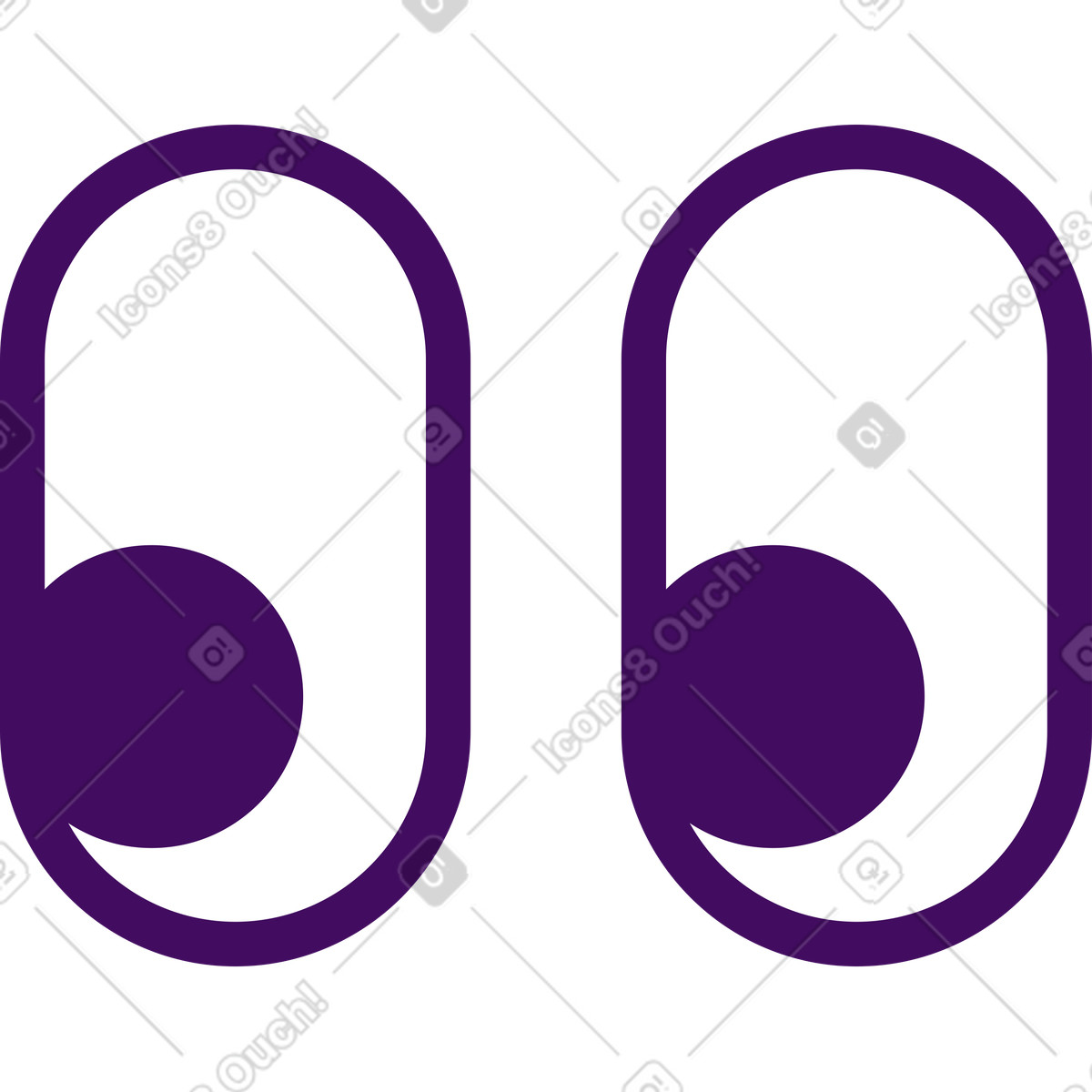 Simplistic スタイルの 目 のイラストをPNG、SVG形式でダウンロード
