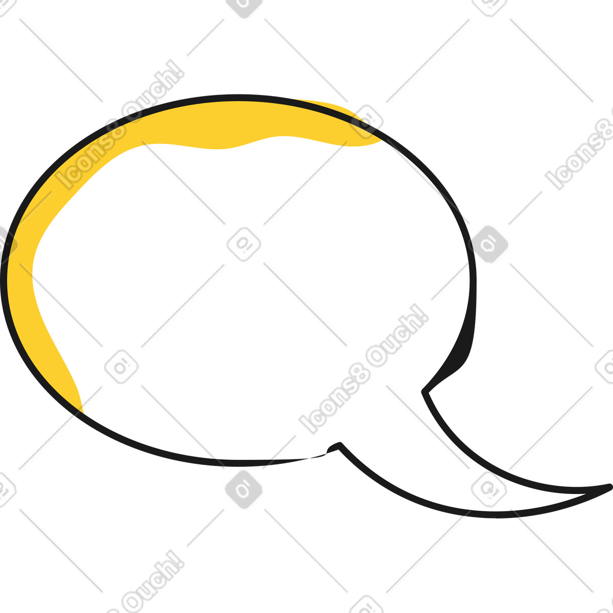 Taxi 스타일의 말풍선 일러스트레이션 PNG, SVG 다운로드