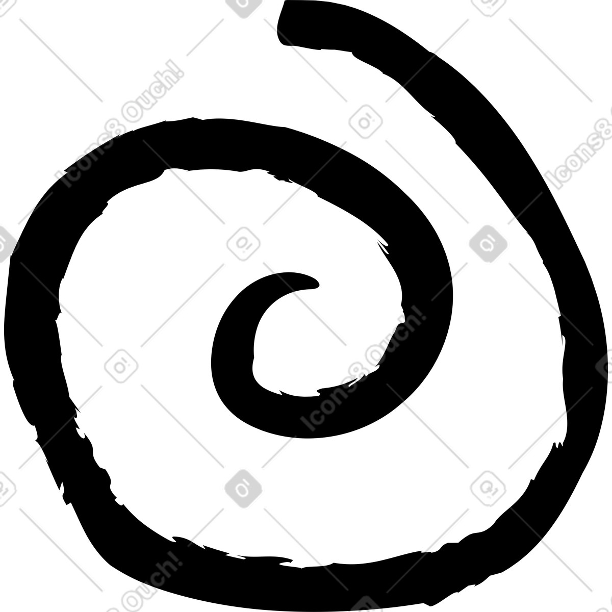 Kohle spirale-Illustration im Twirl-Stil als Download in PNG, SVG