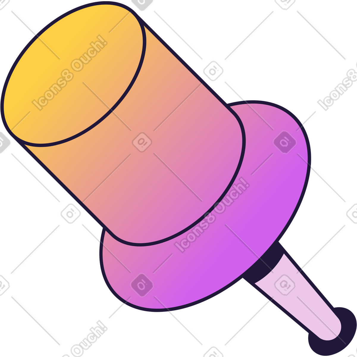 Conifer 스타일의 핀 일러스트레이션 PNG, SVG 다운로드
