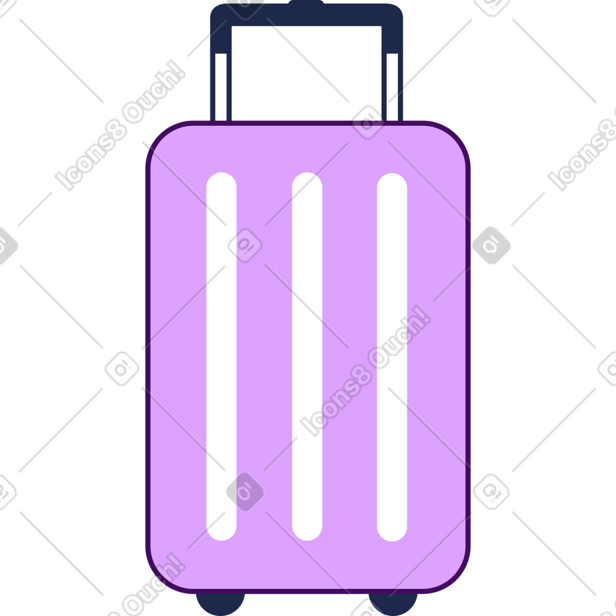 Ilustración Maleta en estilo Outline a descargar en PNG y SVG
