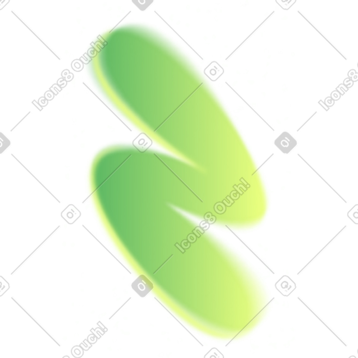 Green line illustration in Typography style download in PNG, SVG