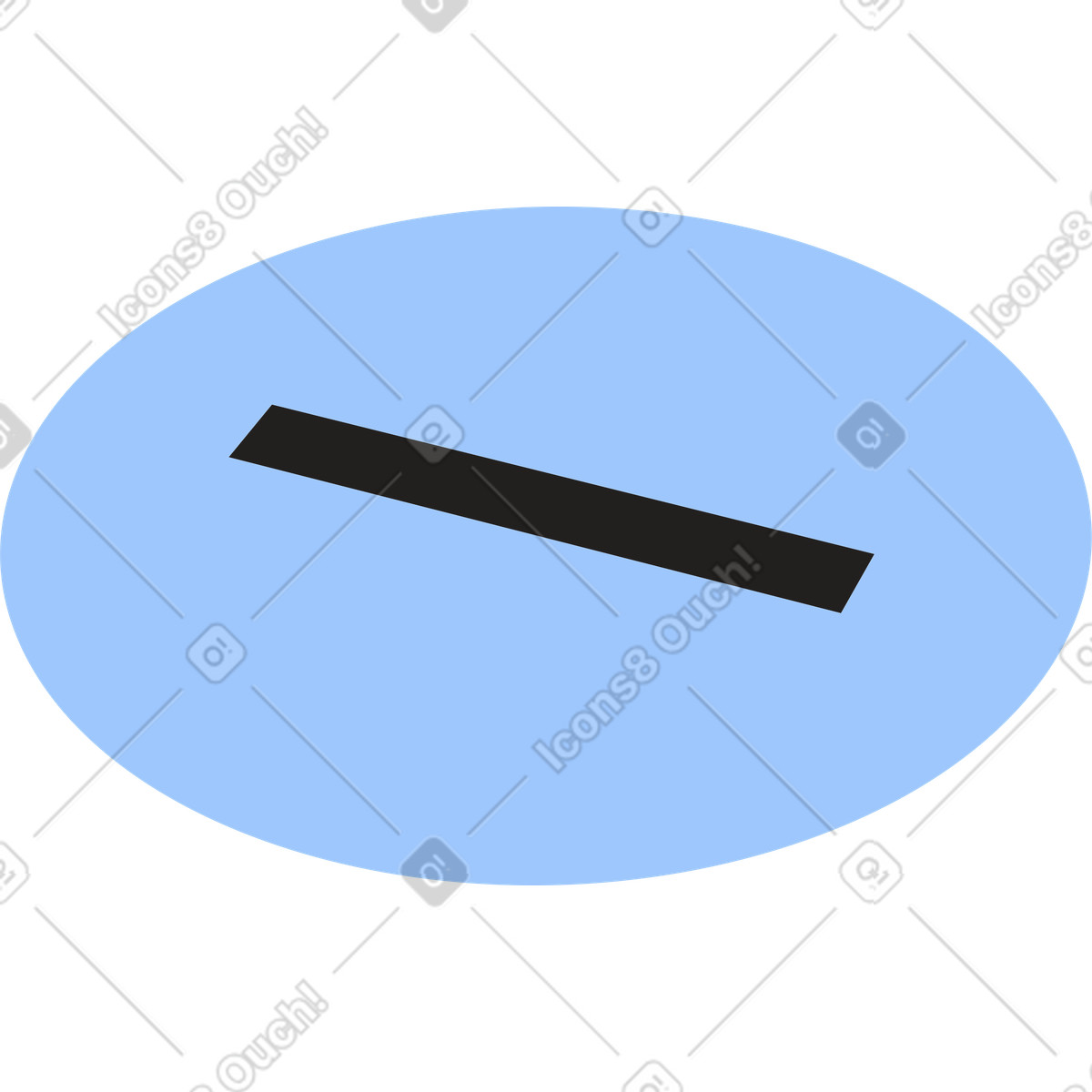 Иллюстрация Круг с прорезью в PNG и SVG
