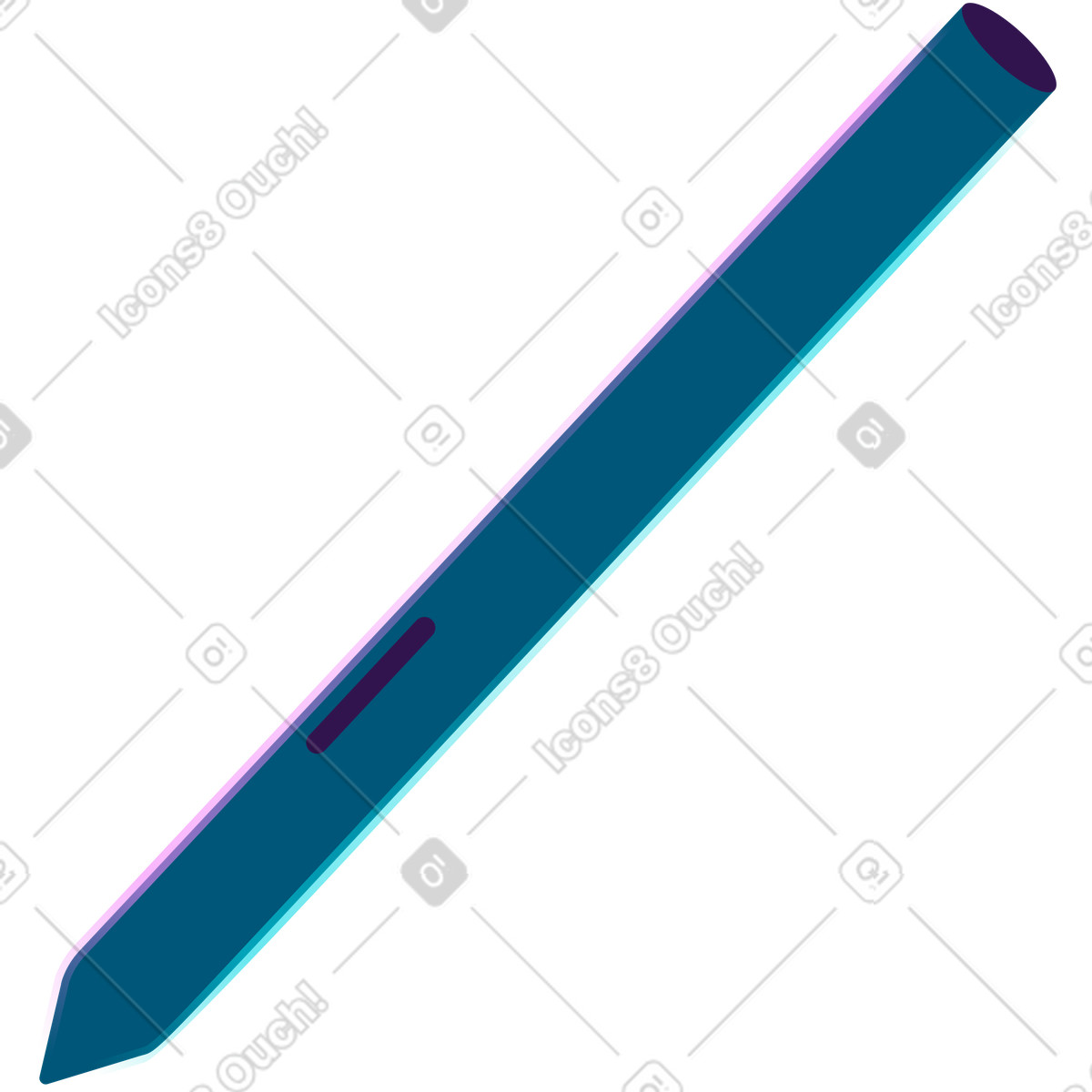 Ilustración Lápiz óptico en estilo Neon a descargar en PNG y SVG