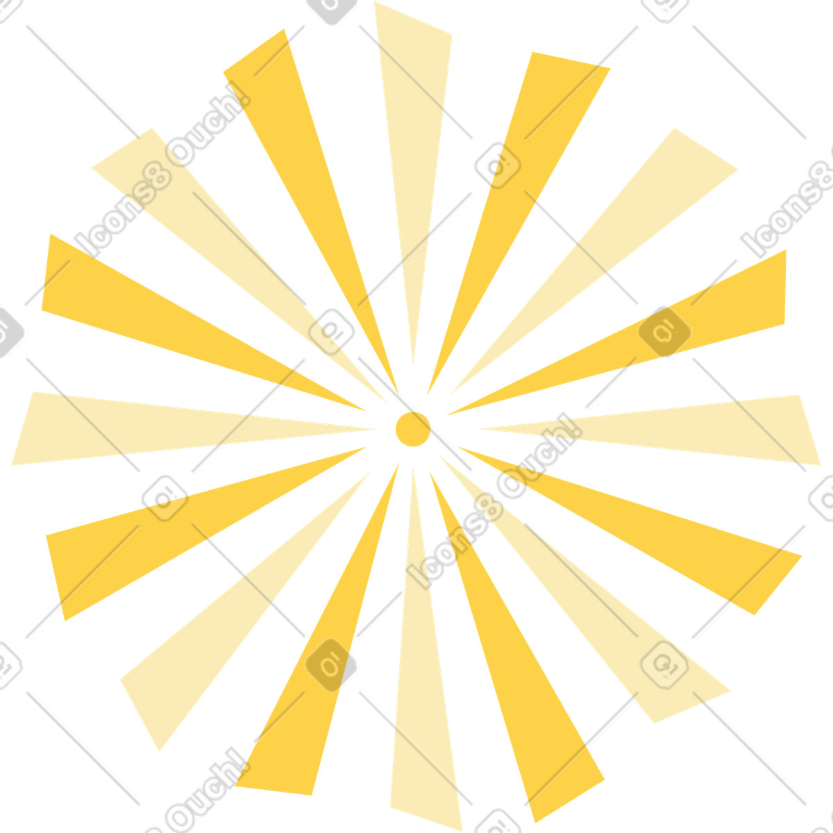 Feuerwerk-Illustration im Surr-Stil als Download in PNG, SVG