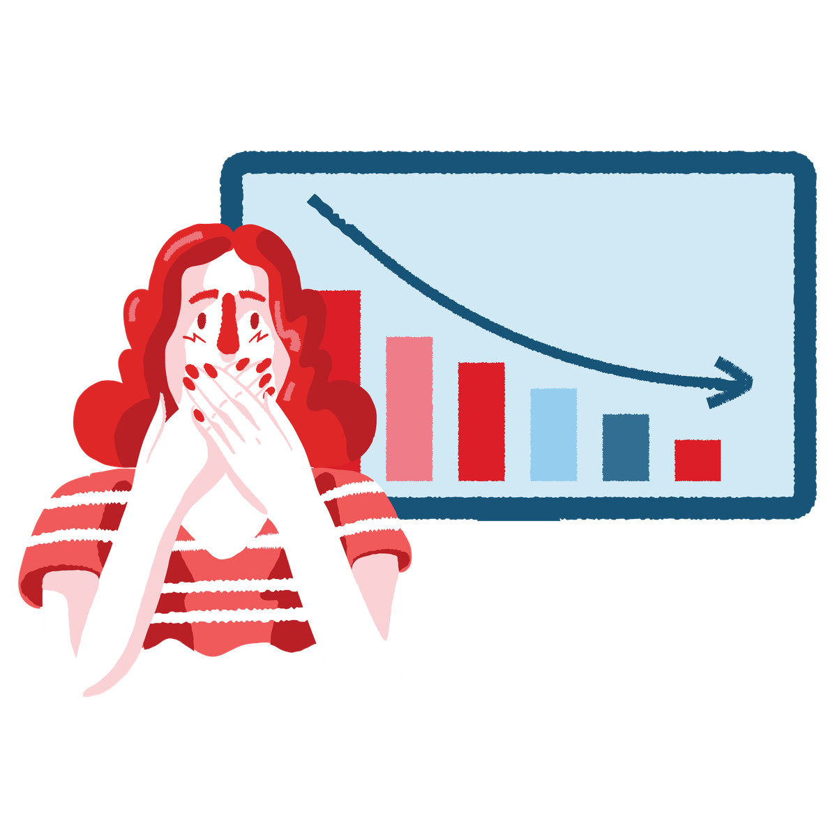 Ilustração de Scared of drop em no estilo Cherry para baixar em PNG, SVG
