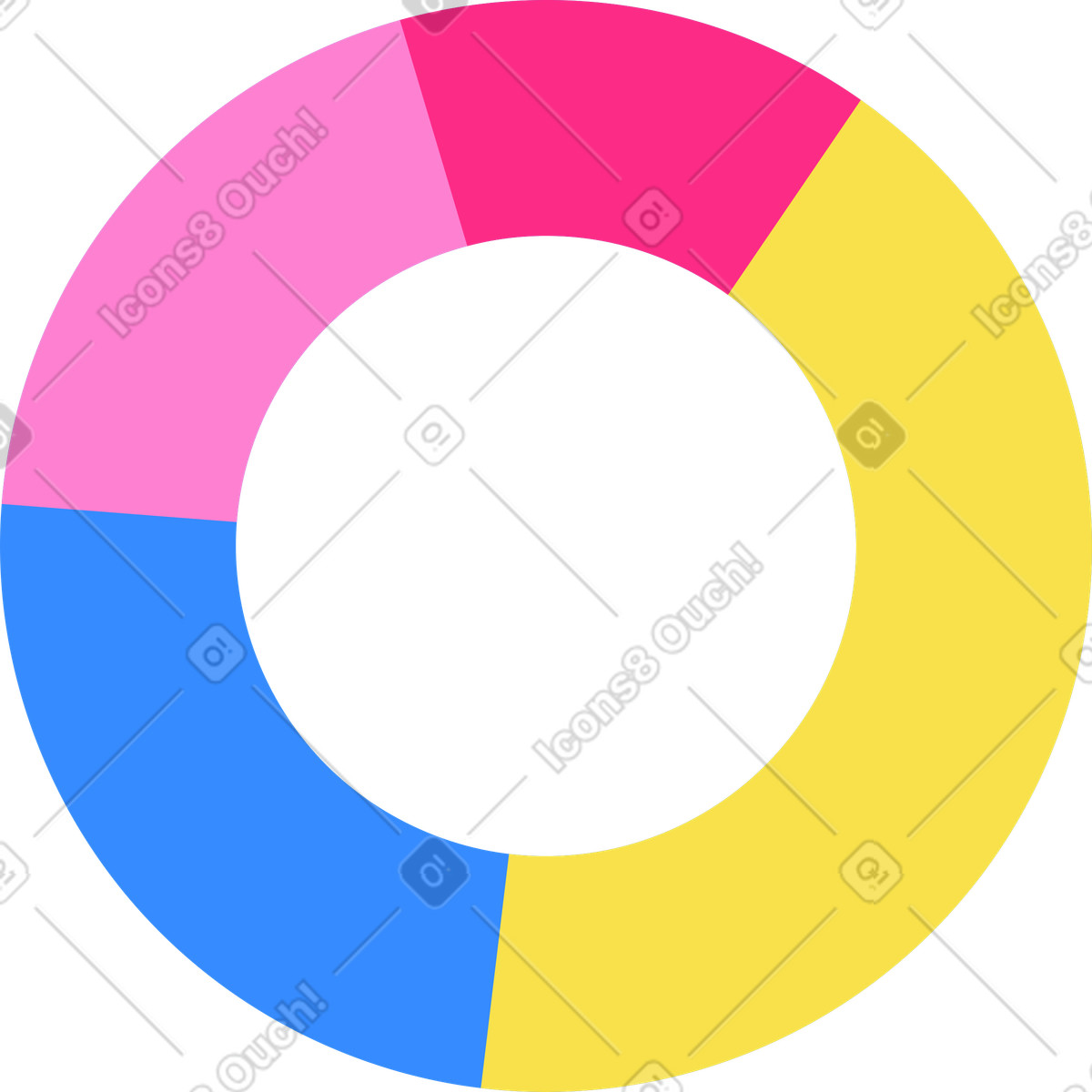 Illustration Diagramme circulaire dans le style Knotty à télécharger aux formats PNG, SVG