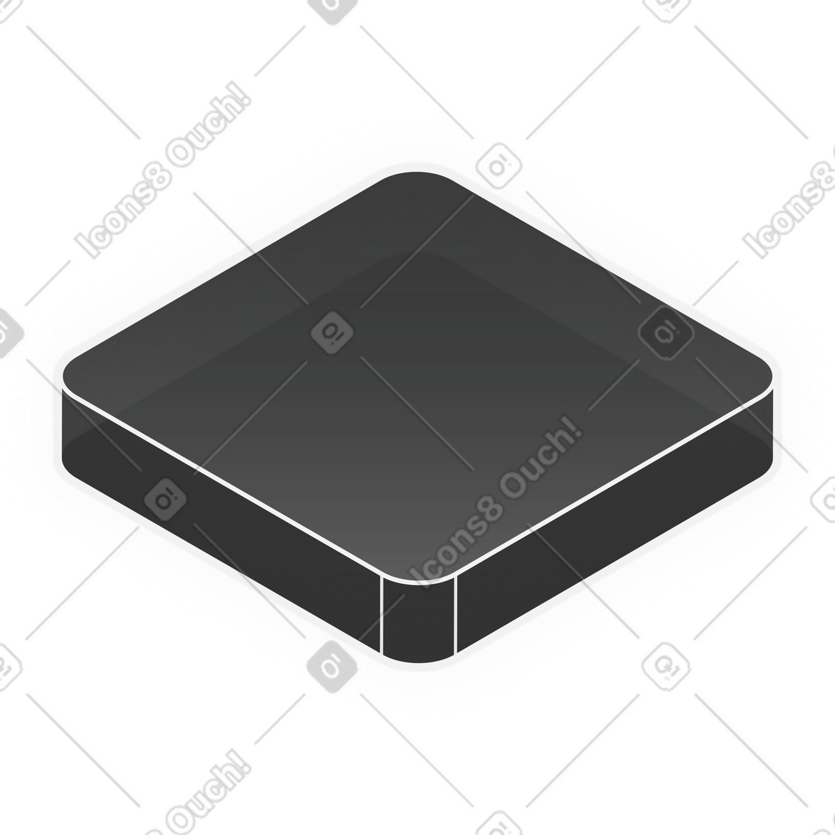 Small base platform illustration in Inverse style download in PNG, SVG