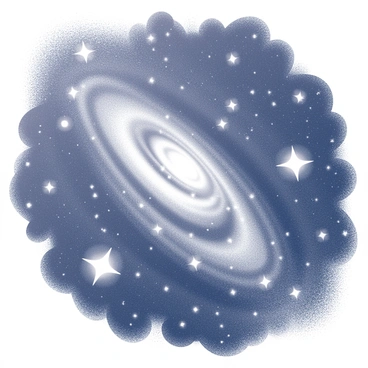 A vast universe filled with numerous stars scattered across the space. Each star emits a distinct sparkle, creating a dynamic sense of depth. Several galaxies with swirling formations are visible, showcasing intricate shapes and patterns within their structures. The vastness of the scene offers a glimpse into the cosmic expanse, where celestial bodies are positioned against a backdrop of endless space.