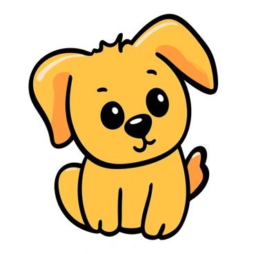 Close-up of a fluffy puppy with big eyes, showcasing a shiny coat of golden fur. The puppy's ears are perked up, and its nose is wet and black. The background is softly blurred, highlighting the puppy's adorable features and the sparkle in its eyes, conveying curiosity and playfulness.
