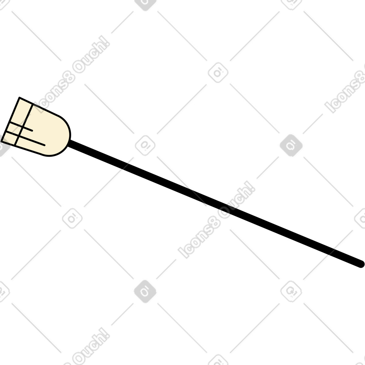 Outdoor-besen zum reinigen-Illustration im Jelly-Stil als Download in PNG, SVG