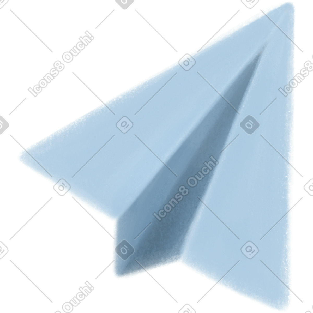 下载 Mushy 风格的 Paper plane 插画，支持 PNG、SVG 格式